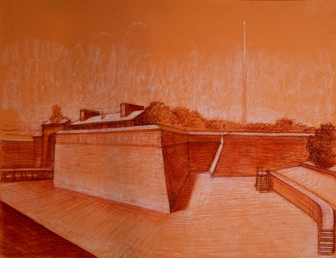 JLM_Fort_Jay_17-5x25-5_chalk_on_paper_2011_sm