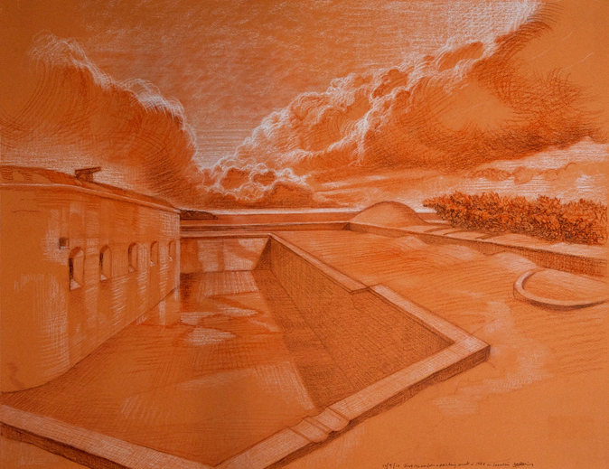 JLM_Fort_Macon_2_17-5x25-5_chalk_on_paper_2011_sm