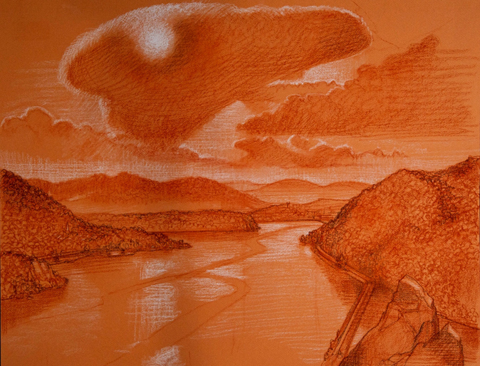 JLM_South_Gate_Hudson_Highlands_chalk on_paper_2011_sm