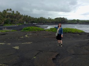 Dr. Kathie Manthorne delivers an art historical assessment of black sand
