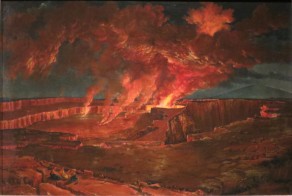 'Kilauea_by_Night',_oil_on_canvas_painting_by_Titian_Ramsay_Peale,_1842