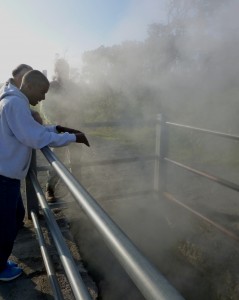 The volcanic steam vent which according to legend proved to be a deadly sauna to a reckless ranger